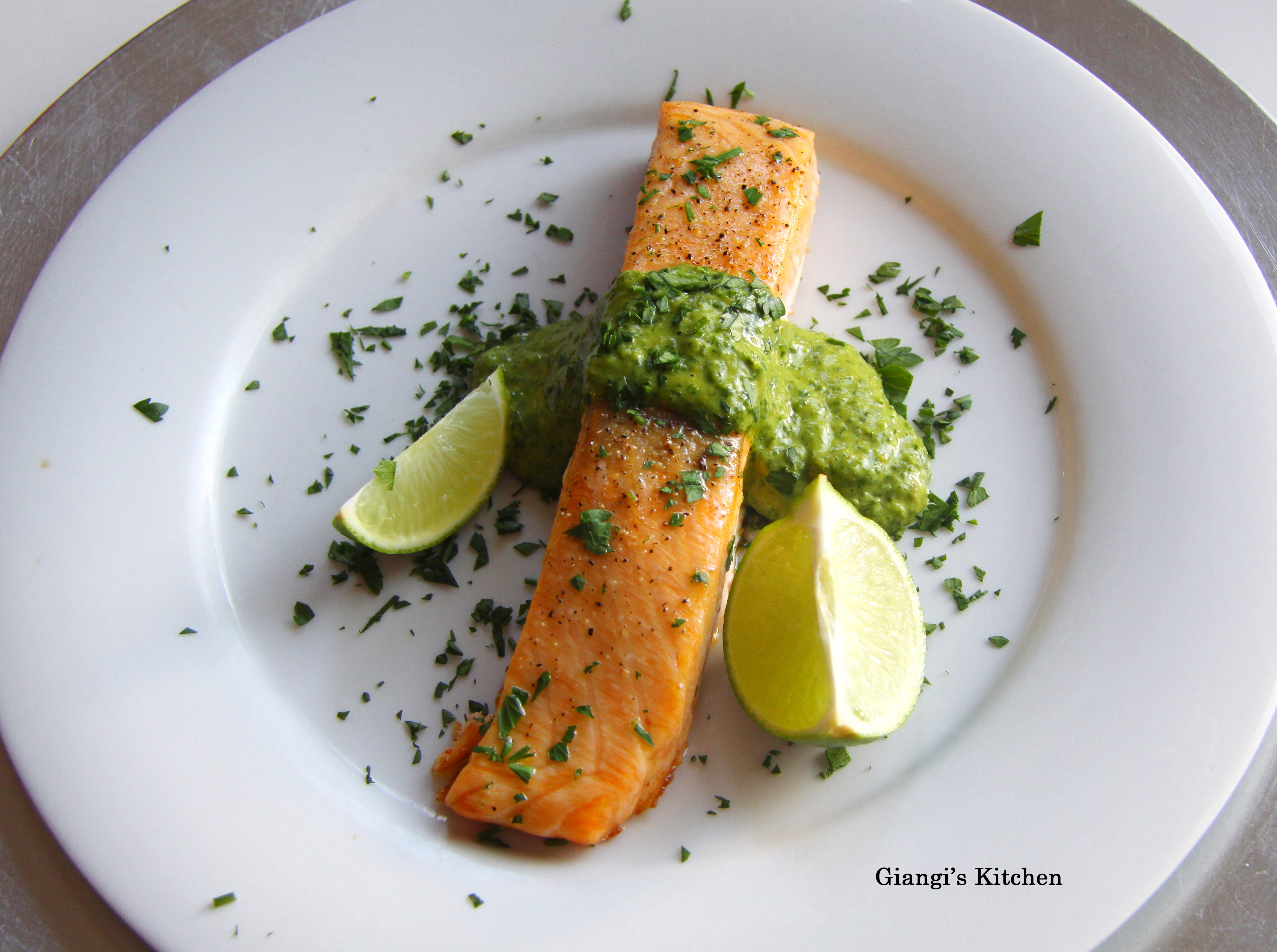 Foodista Recipes, Cooking Tips, and Food News Salsa Verde with Salmon